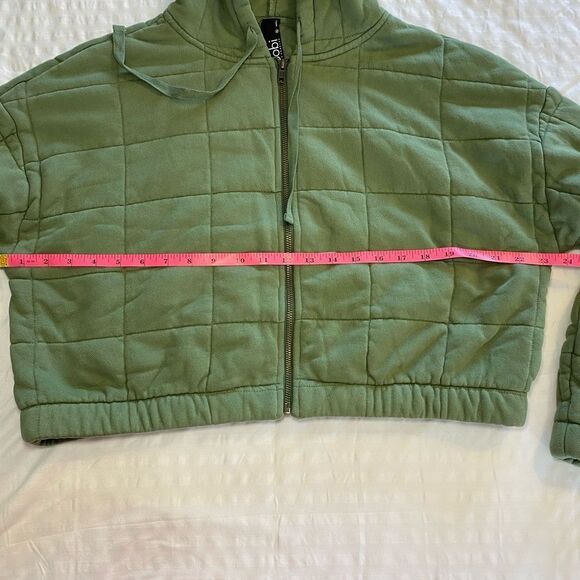 Bobi LA Quilted Cropped Jacket with Hood Green (Sprout) Women’s Size XL NWOT - Picture 6 of 10
